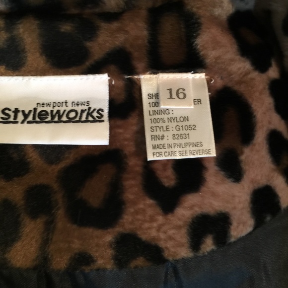 New Port News Styleworks leopard print jacket - Picture 4 of 4